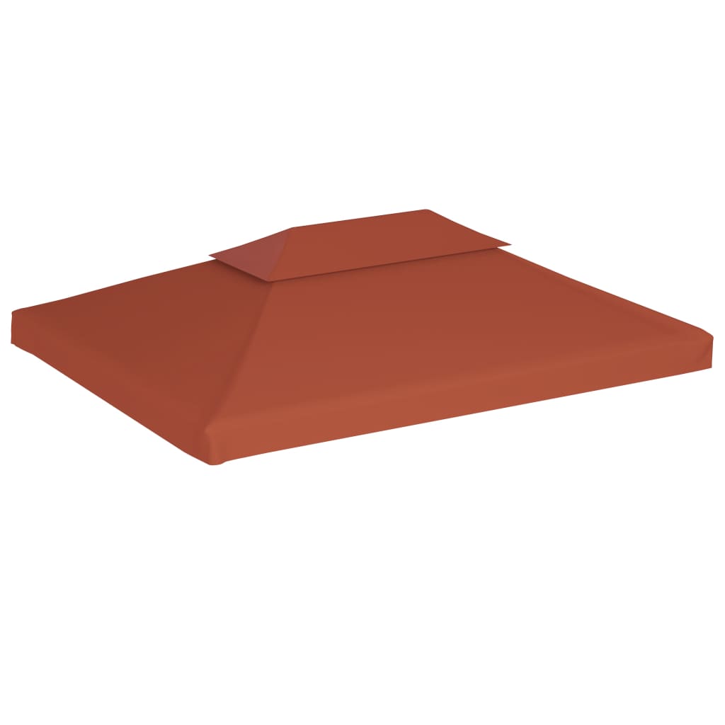 2-Tier Gazebo Top Cover 9.1 oz/yd² 13.1'x9.8' Terracotta