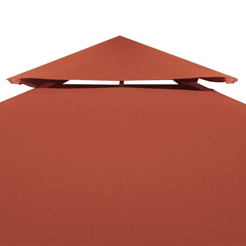 2-Tier Gazebo Top Cover 9.1 oz/yd² 13.1'x9.8' Terracotta