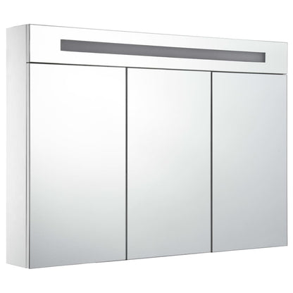 LED Bathroom Mirror Cabinet 88x13x62 cm