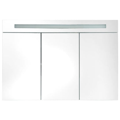 LED Bathroom Mirror Cabinet 88x13x62 cm