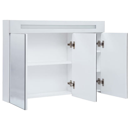 LED Bathroom Mirror Cabinet 88x13x62 cm