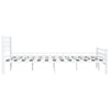 285298 vidaXL Bed Frame White Metal 140x200 cm