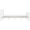 285303 vidaXL Bed Frame White Metal 140x200 cm