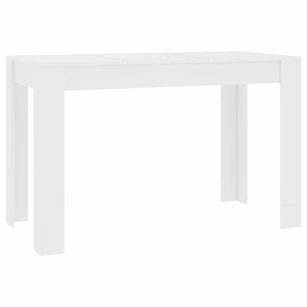 Dining Table | White | Engineered wood | 120 x 60 x 76 cm | Minimalistic