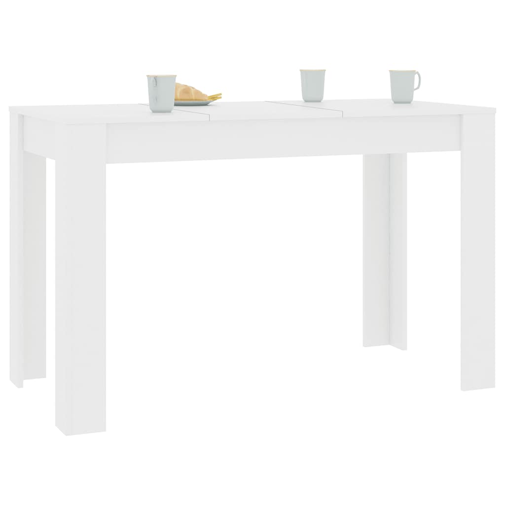 Dining Table | White | Engineered wood | 120 x 60 x 76 cm | Minimalistic