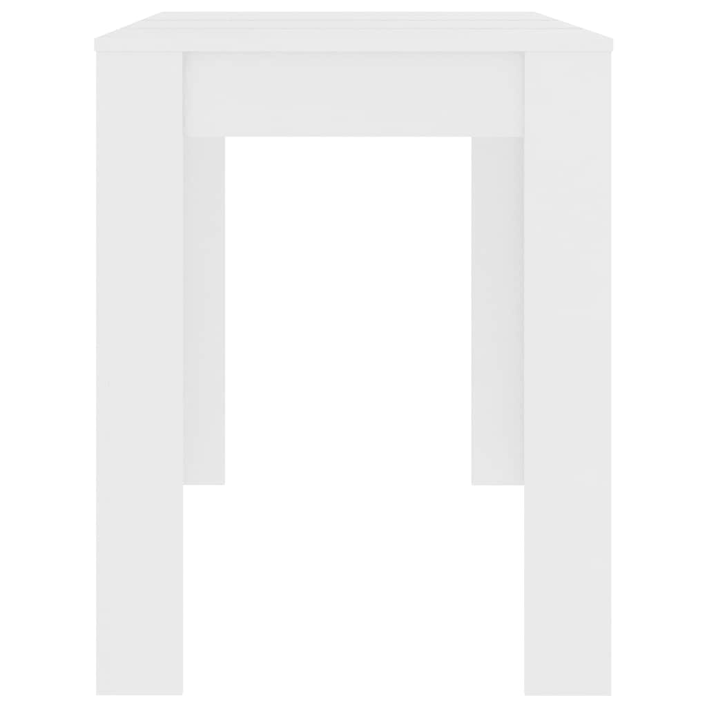 Dining Table | White | Engineered wood | 120 x 60 x 76 cm | Minimalistic