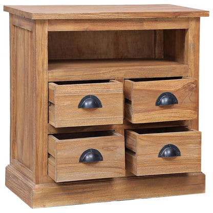 Side Cabinet 23.6"x11.8"x23.6" Solid Teak
