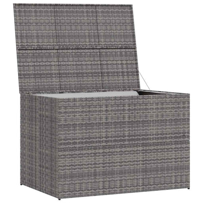 Garden Storage Box Grey 150x100x100 cm Poly Rattan