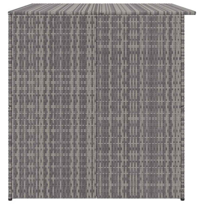 Garden Storage Box Grey 150x100x100 cm Poly Rattan