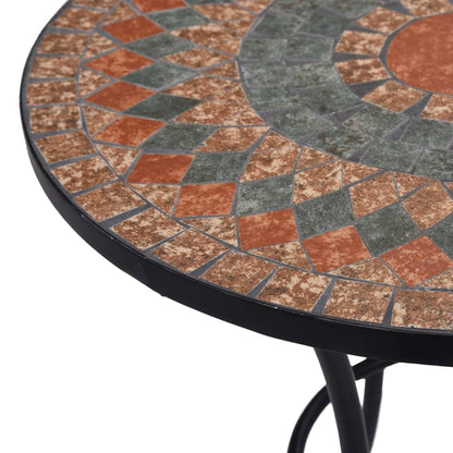 Table | Orange and Grey | Ceramic top and Powder-coated iron frame