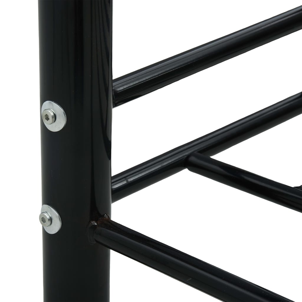 Daybed Frame without Mattress Black Metal 90x200cm
