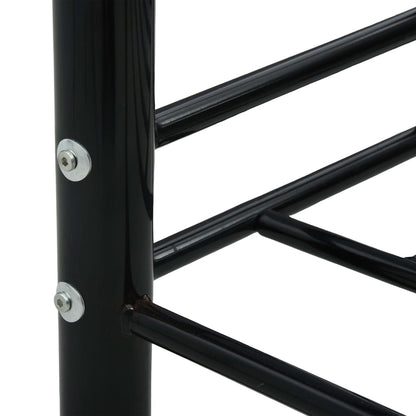 Daybed Frame without Mattress Black Metal 90x200cm