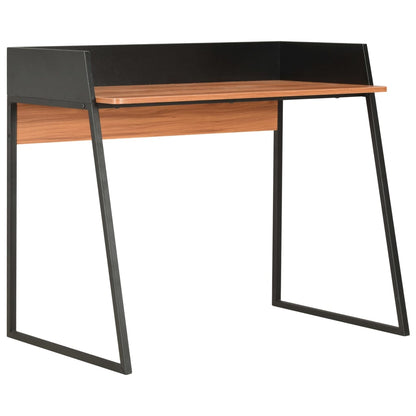 Desk | Black and Brown | Engineered wood and powder-coated steel