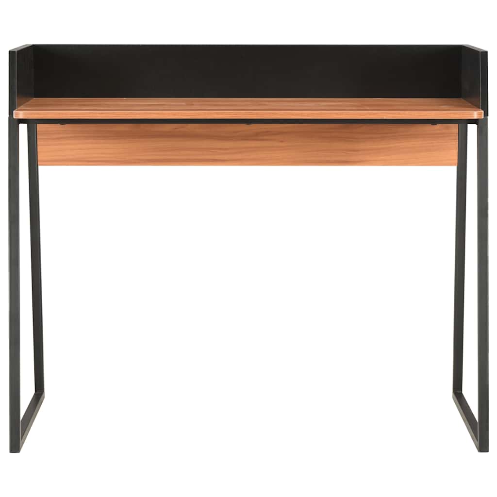 Desk | Black and Brown | Engineered wood and powder-coated steel
