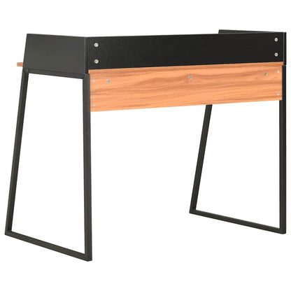 Desk | Black and Brown | Engineered wood and powder-coated steel