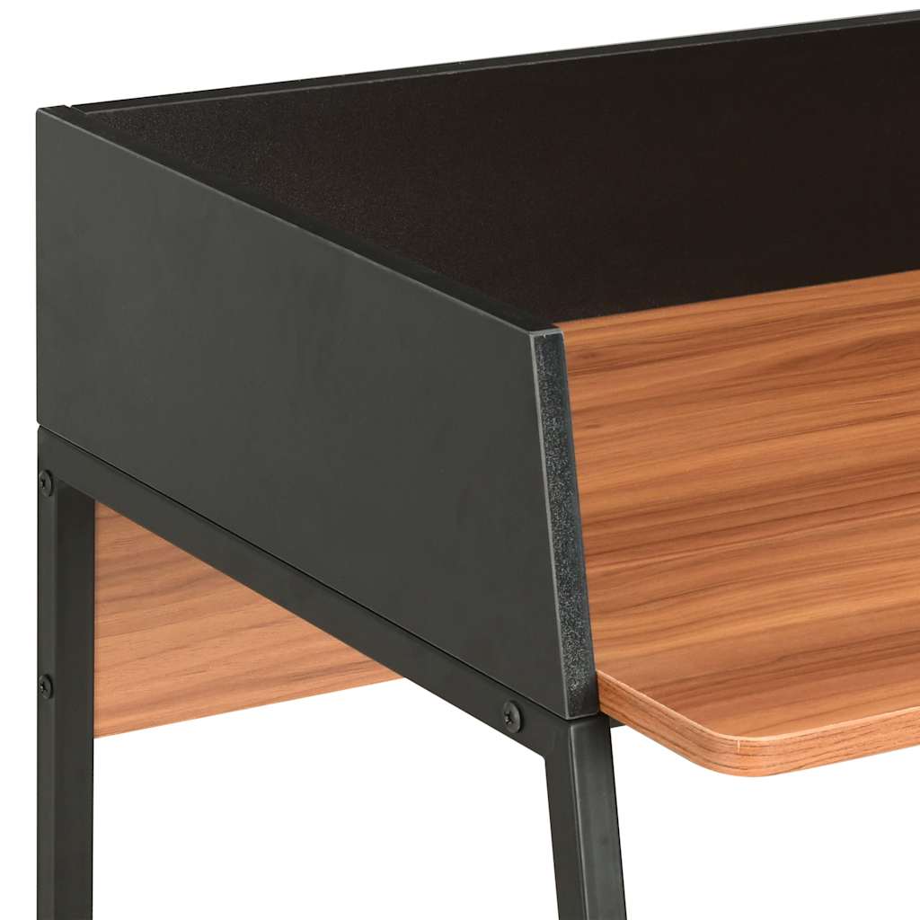 Desk | Black and Brown | Engineered wood and powder-coated steel