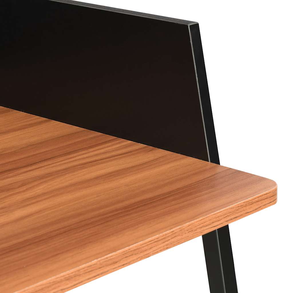 Desk | Black and Brown | Engineered wood and powder-coated steel