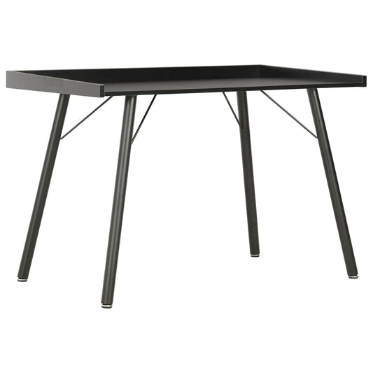 Desk | Black | Engineered wood | Compact | Durable | Desk | Rectangular