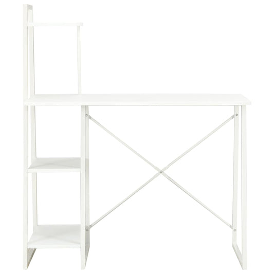 Desk | White | Engineered wood, Powder-coated steel | Medium
