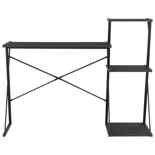 Desk | Black | Engineered wood with PVC coating | Large | Desk