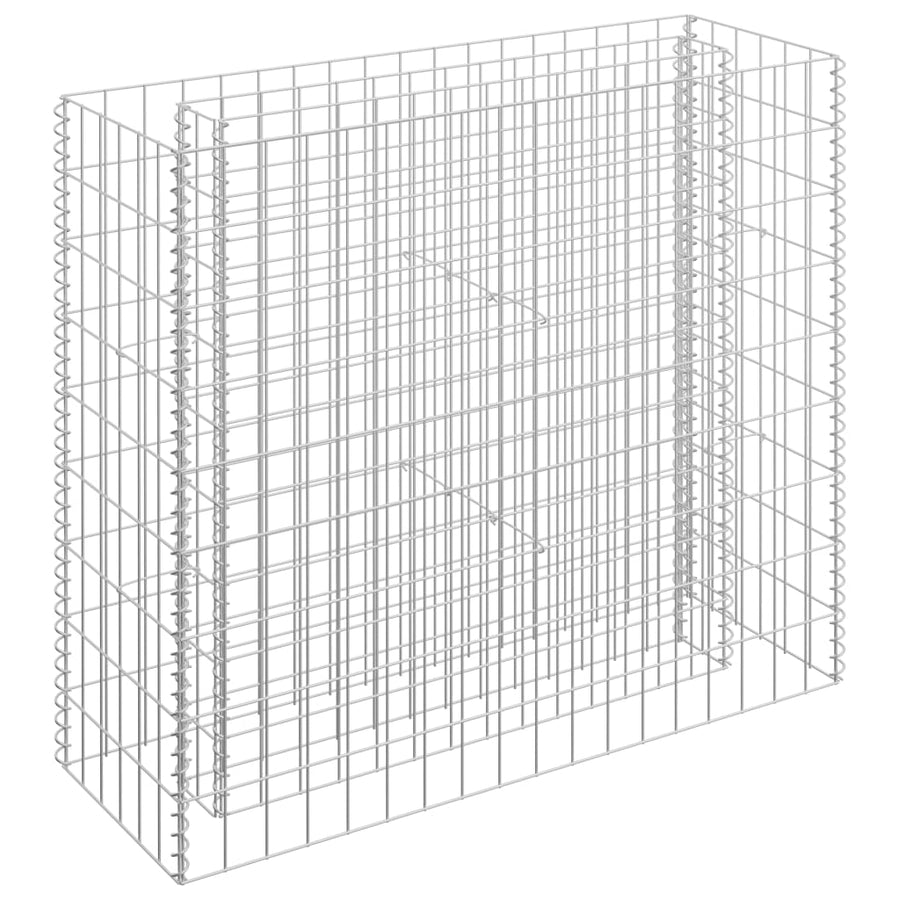 Gabion Raised Bed Galvanized Steel 35.4"x11.8"x35.4"