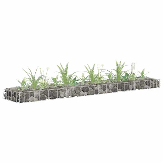Gabion Raised Bed | Silver | Galvanised steel | Large