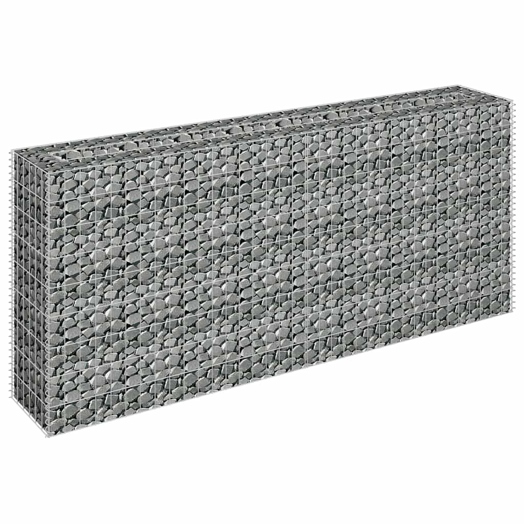 Gabion Raised Bed Galvanized Steel 70.9"x11.8"x35.4