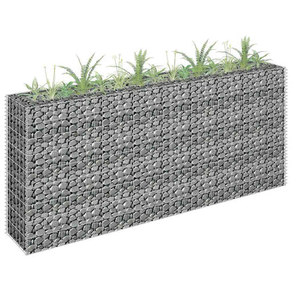 Gabion Raised Bed Galvanized Steel 70.9"x11.8"x35.4