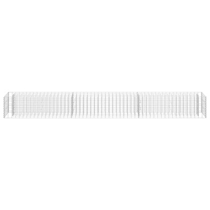 Gabion Raised Bed Galvanized Steel 106.3"x11.8"x11.8