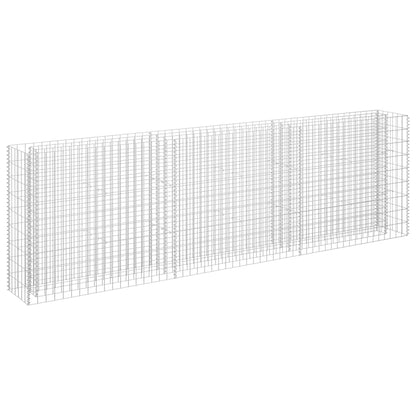 Gabion Raised Bed Silver Galvanized Steel Large Gabion Raised Bed