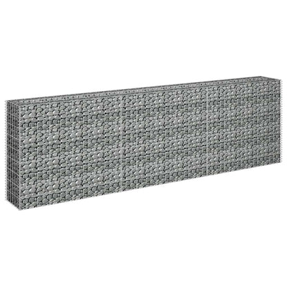 Gabion Raised Bed Silver Galvanized Steel Large Gabion Raised Bed