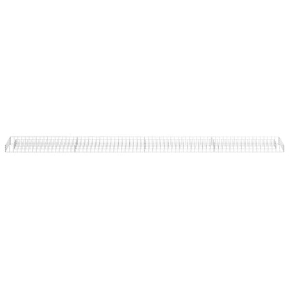 Gabion Raised Bed Silver Galvanized steel Large Durable
