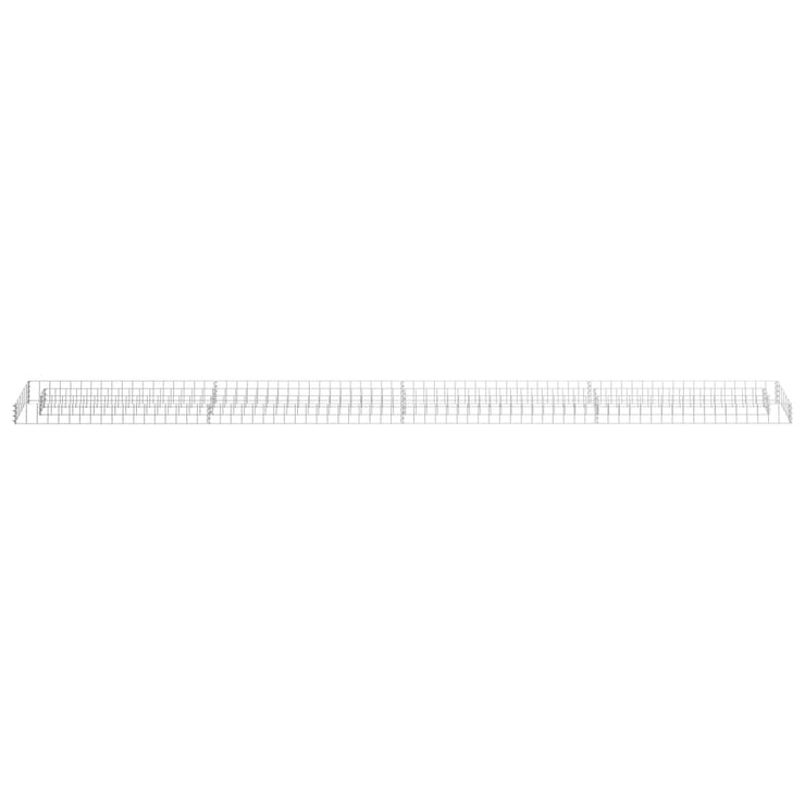 Gabion Raised Bed Galvanized Steel 141.7"x11.8"x3.9"