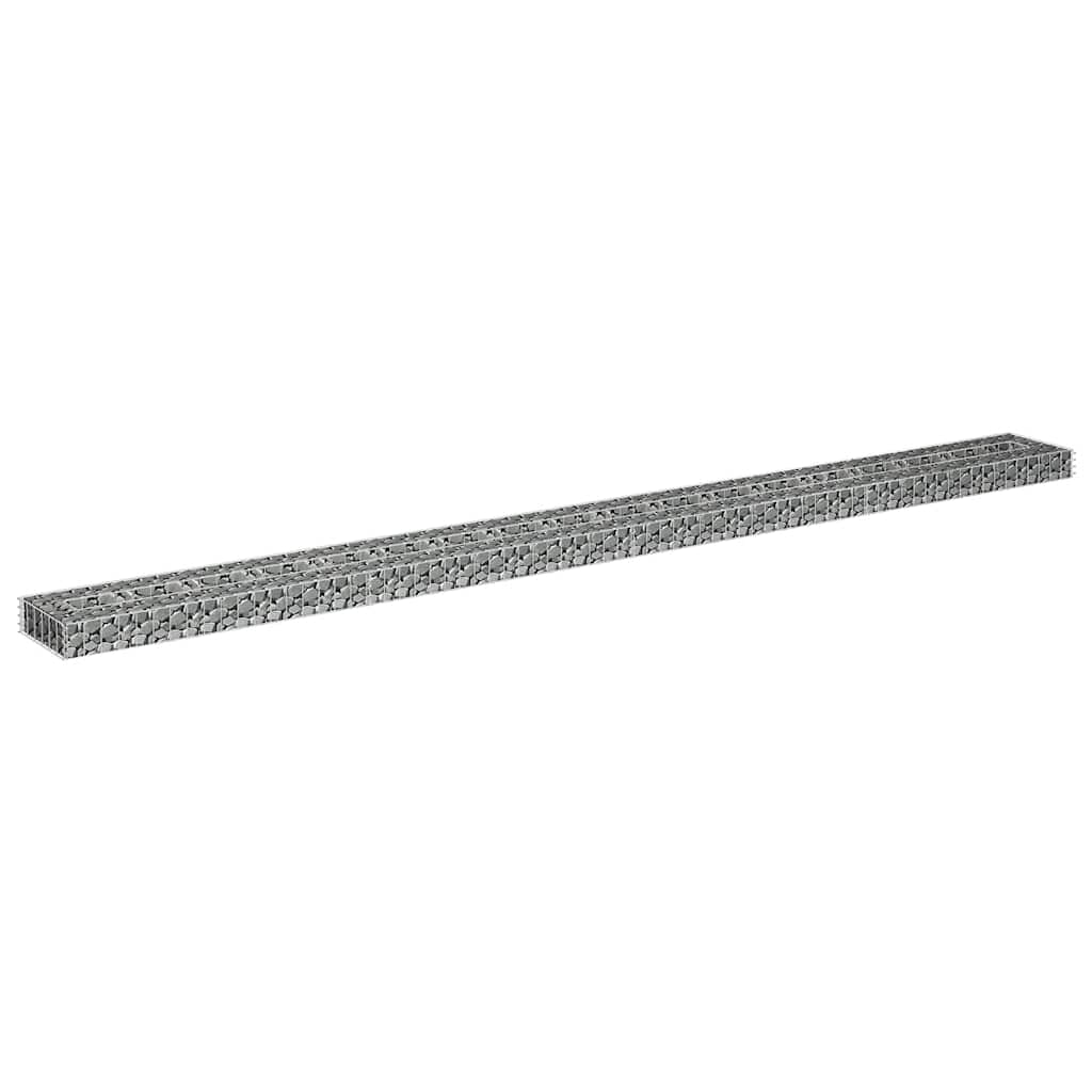 Gabion Raised Bed Silver Galvanized steel Large Durable