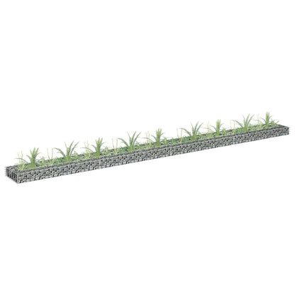 Gabion Raised Bed Silver Galvanized steel Large Durable