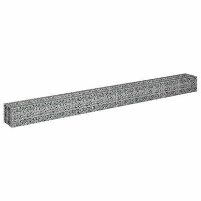 Gabion Raised Bed Galvanized Steel 141.7"x11.8"x11.8