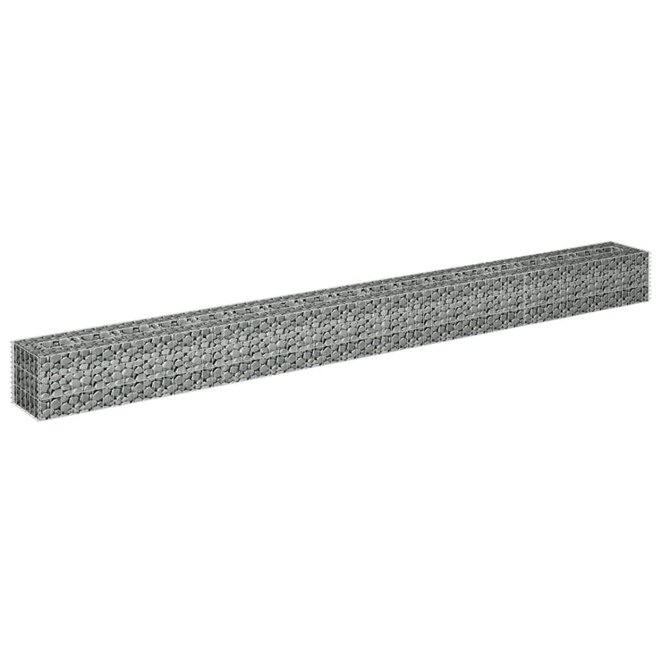 Gabion Raised Bed Galvanized Steel 141.7"x11.8"x11.8"