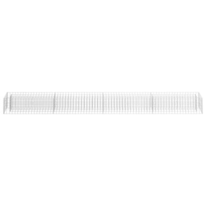 Gabion Raised Bed Galvanized Steel 141.7"x11.8"x11.8