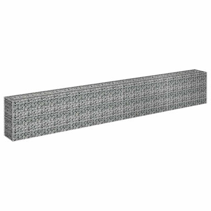 Gabion Raised Bed Galvanised Steel 360x30x60 cm