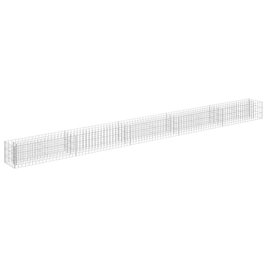 Gabion Raised Bed Galvanised Steel 450x30x30 cm