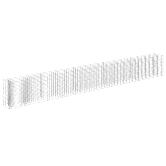 Gabion Raised Bed Galvanised Steel 450x30x60 cm