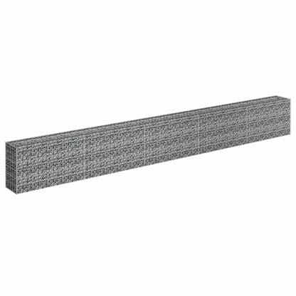 Gabion Raised Bed Galvanised Steel 450x30x60 cm