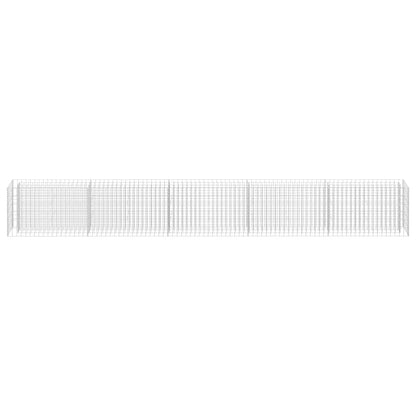 Gabion Raised Bed Galvanised Steel 450x30x60 cm