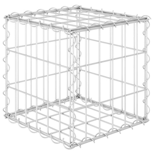Gabion Raised Bed | Silver | Steel wire | 30x30x30 cm | Durable
