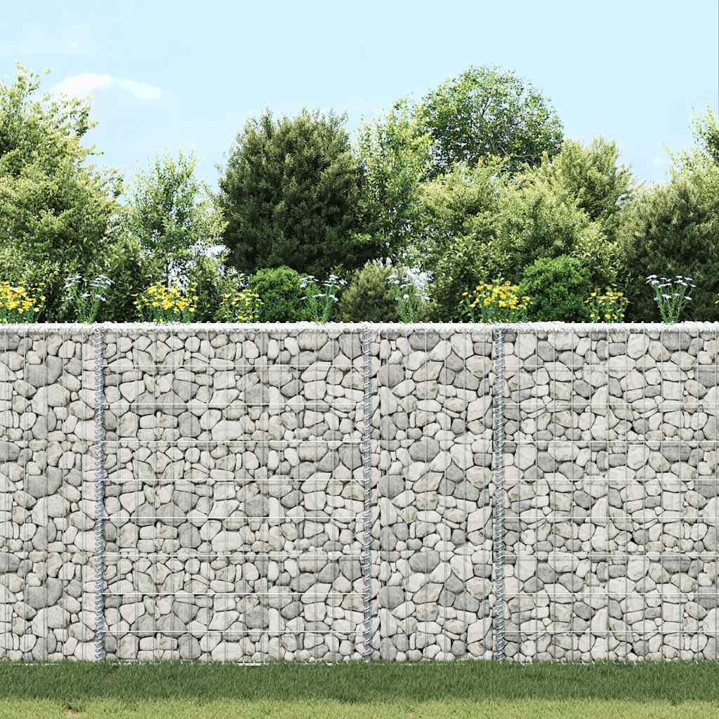 Gabion Raised Bed Silver Galvanized steel 31.5x7.9x39.4 in