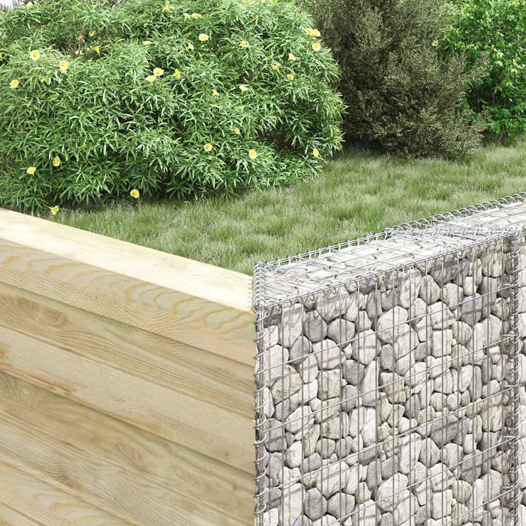 Gabion Raised Bed Silver Galvanized steel 31.5x7.9x39.4 in
