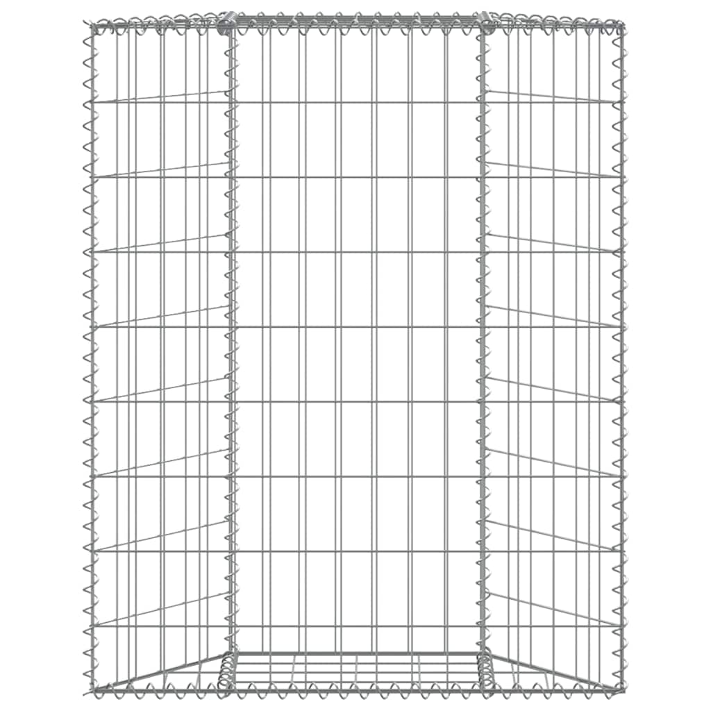 Gabion Raised Bed Silver Galvanized steel 31.5x7.9x39.4 in