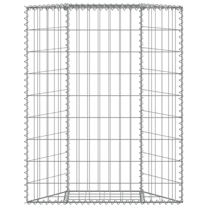 Gabion Raised Bed Silver Galvanized steel 31.5x7.9x39.4 in