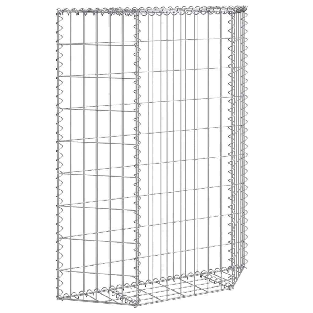 Gabion Raised Bed Silver Galvanized steel 31.5x7.9x39.4 in