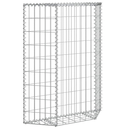 Gabion Raised Bed Silver Galvanized steel 31.5x7.9x39.4 in